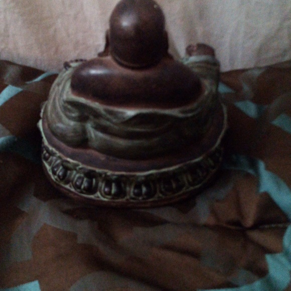 Resin Good Luck Buddha statue - Picture 4 of 5